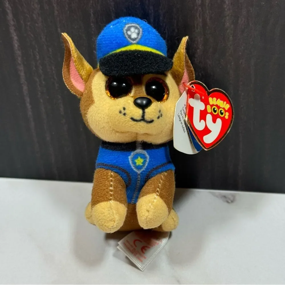 Paw Patrol Ty Beanie Boos Chase Plush Bag Clip